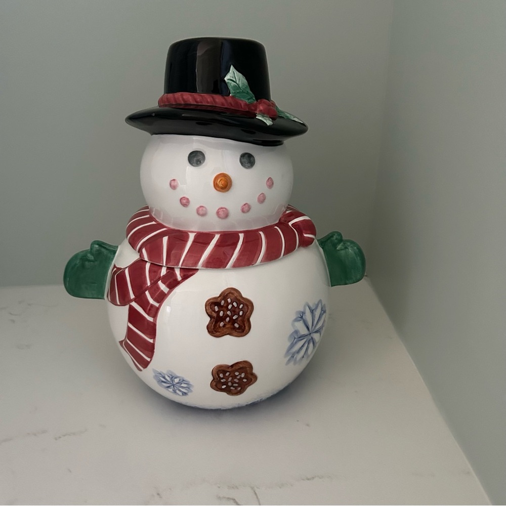 Vintage Lotus Cookie Jar